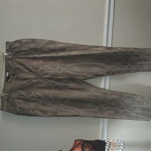 Womans Snakeskin pattern pants please read description  below